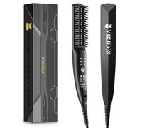 Lisseur Barbe Hommes VIKICON, Mini Lisseur Cheveux Brosse Rapide Des Années 30, Lisseur Chauffant Peigne À Cheveux Ionique Pour Coiffer Une Barbe Longue Et Courts