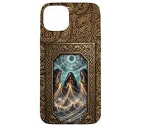 Viking Age Urnes Pattern Style - Norns - Fate Weaving Coque pour iPhone 15 Plus