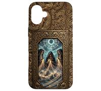 Viking Age Urnes Pattern Style - Norns - Fate Weaving Coque pour iPhone 16 Plus