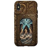 Viking Age Urnes Pattern Style - Norns - Fate Weaving Coque pour iPhone X/XS
