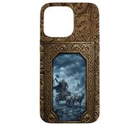 Viking Age Urnes Pattern Style - Norns - Thor and Goats Coque pour iPhone 15 Pro Max