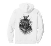 Viking avec Casque Hache Corbeau Valhalla mythologie Nordique Sweat à Capuche