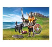 Viking Avec Son Chien, Bouclier, Casque Et Armes 71755 Multicolore TU
