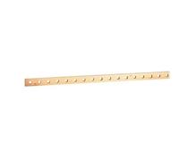 Barre cuivre plate rigide à trous taraudés section 18x4mm - 245A ou 200A admissibles - long. 990mm