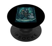 Viking Bigfoot - Cryptids Yeti Sasquatch PopSockets PopGrip Adhésif