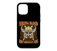 Viking Blood Runs Through My Veins Norse Nordic Mythology Coque pour iPhone 12/12 Pro