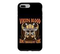 Viking Blood Runs Through My Veins Norse Nordic Mythology Coque pour iPhone 7 Plus/8 Plus