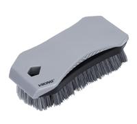 VIKING Brosse de nettoyage et de nettoyage pour tapis de sol, brosse de nettoyage pour intérieur de voiture et maison, gris, 16,4 x 7,1 x 4,6 cm