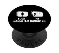 Viking Chess Your Fille Ma Fille Mon Frère Funny Kubb PopSockets PopGrip Adhésif