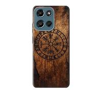 Viking Compass Wood Etui Coque Housse pour Motorola Moto G (2026), G Play (2026)