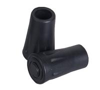 VIKING Coussinets en Caoutchouc Asphalte pour bâtons de Trekking - Convient aux modèles - Augmente la Traction et l'amortissement des Vibrations - 1001 - Noir