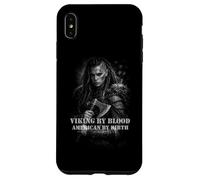 Viking de Sang américain de Naissance Norse US Warrior Coque pour iPhone XS Max