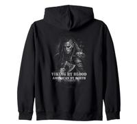 Viking de Sang américain de Naissance Norse US Warrior Sweat à Capuche