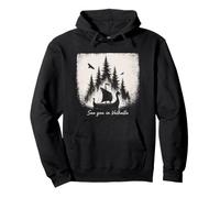 Viking Drachenboot Voir dans la mythologie Nordique Valhalla Sweat à Capuche