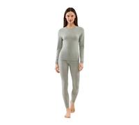 Viking Sigrid Long Sleeve Base Layer Set Gris 2XL Femme