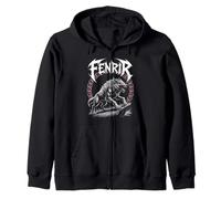 Viking Fenrir Wolf Mythologie Nordique Patrimoine Art Sweat à Capuche