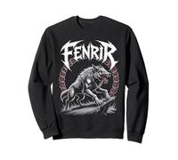 Viking Fenrir Wolf Mythologie Nordique Patrimoine Art Sweatshirt