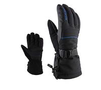 Viking Gants de Ski et de Snowboard - Pull de Poignet - Antidérapant - Tissu Durable - Bormio, Noir/Bleu, 12
