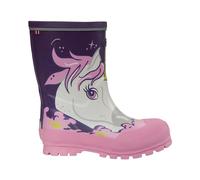 Viking Jolly Print Bottes en caoutchouc unisexe pour enfant, Violet multi, 30 EU Large