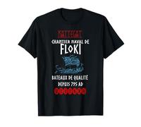 Viking Kattegat Bateaux Floki Cadeau drôle fan de Vikings T-Shirt