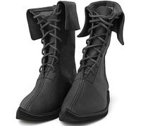 Viking Knight Bottes à lacets avec dentelle plate pour homme Bottes mi-mollet (40)
