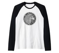 Viking Loup Boussole Esprit Animal Nordique Symboles Runes Manche Raglan