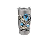 Viking Lutte contre le cancer de la prostate - Esprit guerrier ininterrompu Gobelet isotherme en acier inoxydable double paroi