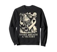 Viking Lutte Contre Le Cancer du poumon - Norse Every Breath A Victory Sweatshirt