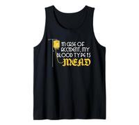 Viking Mead Humour Norse Warrior Citation Accident Groupe sanguin Débardeur
