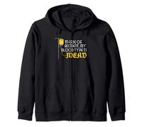 Viking Mead Humour Norse Warrior Citation Accident Groupe sanguin Sweat à Capuche