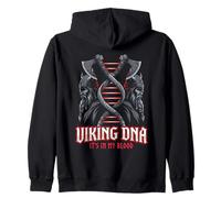 Viking Mythologie Nordique Guerrier Sang Héritage Hélice ADN Sweat à Capuche