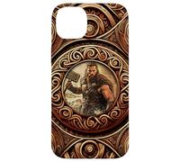 Viking Norse Mythology - Thor with Hammer - Oseberg Style V1 Coque pour iPhone 14 Plus
