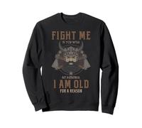 Viking Old Warrior Humour Norse Battle Fight Citation Art Sweatshirt