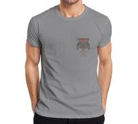 Viking Papa Viking Papa cadeau Vegvisir Runes Nordique Corbeau T-Shirt Homme, Gris, 3XL
