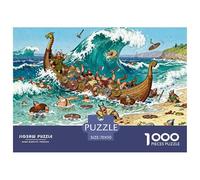Viking Pirates Se connecter Puzzle en Bois Imperméable DIY Puzzles De 1000 Pièces pour Adultes Amusant Jeux De Stimulants
