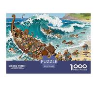 Viking Pirates Se connecter Puzzle en Bois Imperméable DIY Puzzles De 1000 Pièces pour Adultes Cadeaux Défi Et Casse-tête Jeux De Stimulants