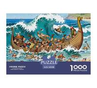 Viking Pirates Se connecter Puzzle en Bois Imperméable DIY Puzzles De 1000 Pièces pour Adultes Cadeaux Coloré Jeux De Stimulants