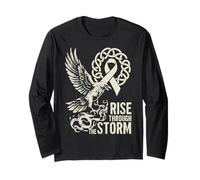 Viking Raven Cancer du poumon - Rise Through The Storm - Norse Manche Longue