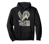 Viking Raven Cancer du poumon - Rise Through The Storm - Norse Sweat à Capuche