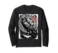 Viking Raven Messenger Nœud Celtique Nordique Manche Longue