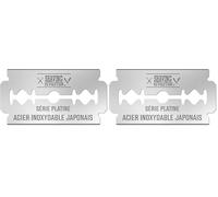 Viking Revolution 100 Lames Rasoir De Sureté - Pack Securite En Acier Inoxydable Japonais Pour Un Rasage Doux, Précis & Propre - Pour Homme (Lot de 2)