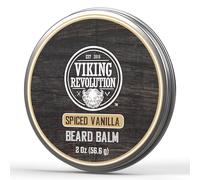 Viking Revolution Baume à Barbe Spiced Vanilla - 2 oz | Base crème nourrissante premium à l’huile d’argan - adoucit la barbe et offre un parfum chaud et masculin de vanille épicée.