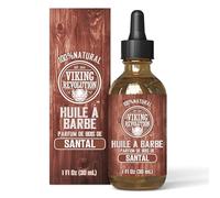 Viking Revolution Huile Barbe Homme 30ml - Parfum Bois De Santal Naturel À l’Huile d’Argan Et l’Huile De Jojoba Bio - Hydratante & Nourrissante