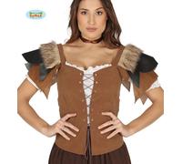 Viking Robe médiévale Fantasy Baroque Carnaval Costume Chevalier Fête, Couleur : Marron