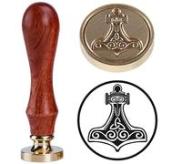 Viking Rune Vegvisir Wax Seal Stamp Custom Wax Seal Thors Marteau avec poignée Sealing Wax Timbres Marteau de Thor Seal Stamps C'est un symbole de puissance