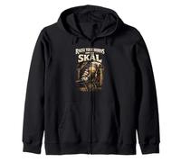 Viking Scandinave Raise Your Horns and Say Skal Sweat à Capuche