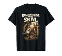 Viking Scandinave Raise Your Horns and Say Skal T-Shirt