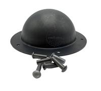 Viking Shield Boss Umbo18g Acier Fabriqué en Inde Armure Médiévale Bouclier Boss Metal Boss pour Bouclier, Noir, 7 Inch