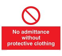 Viking Signes d'admission d'Pa46-a3l-v "No sans Vêtements de protection" Sign, vinyle, 300 mm H x 400 mm L