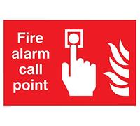 Viking Signs Fv341-a4l-3 m "Fire Alarm Call point" Sign, 3 mm Plastique rigide, 300 mm H x 200 mm L